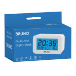 BRUNO ξυπνητήρι BRN-0129 με μέτρηση θερμοκρασίας, °C & °F, λευκό - Image 2