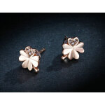 BAMOER σκουλαρίκια καρφωτά BSE233, κυβική ζιρκόνια, ασήμι 925, ροζ χρυσό - Image 3