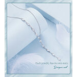 BAMOER κολιέ BSN330 με κυβική ζιρκόνια, ασήμι 925, ασημί - Image 3