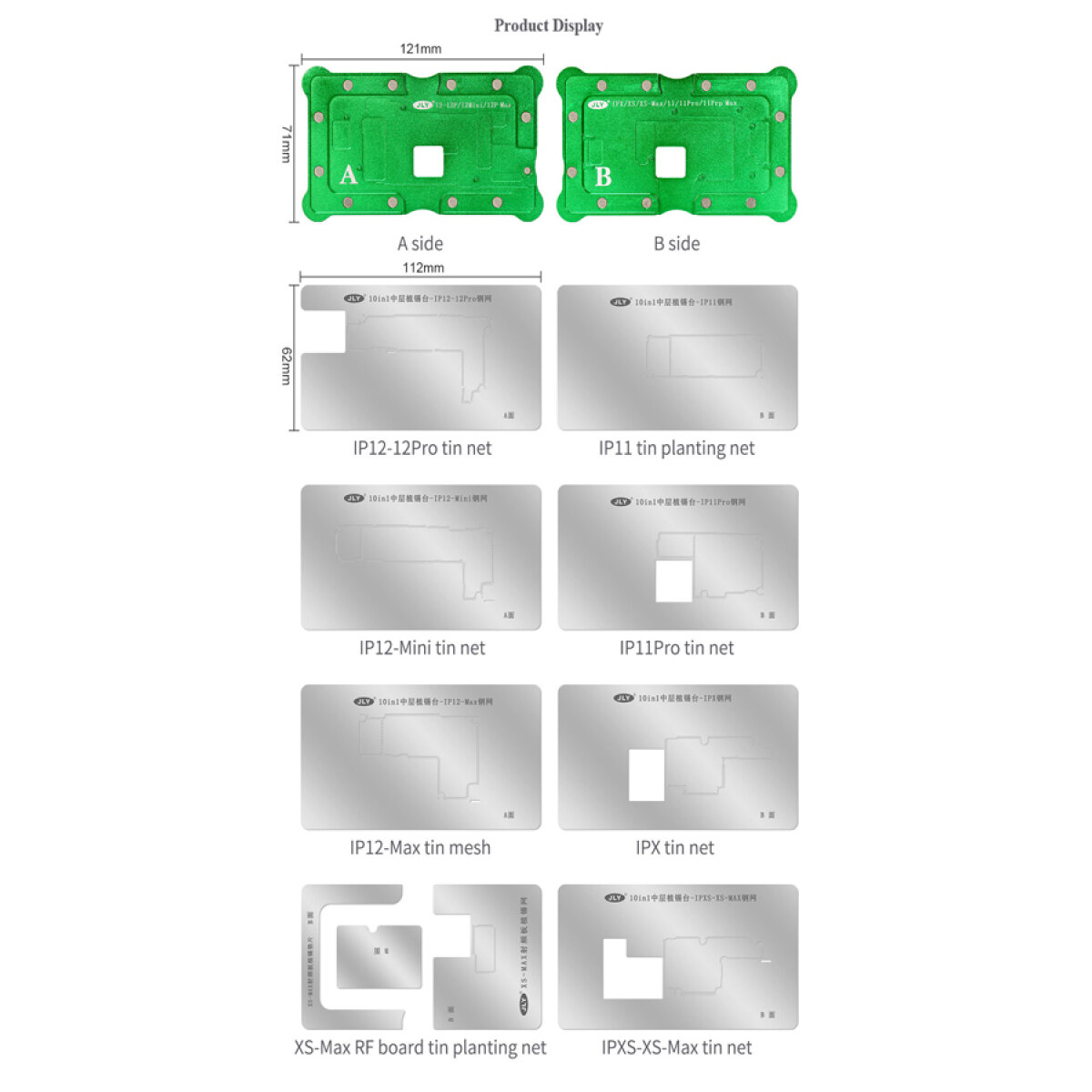 BST-1023APLUS-3 JLY βάση επισκευής motherboard BST-1023APLUS για iPhone, με BGA stencils - Image 4