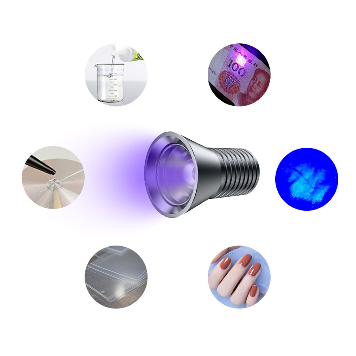 BEST Λάμπα φωτοπολυμερισμού LED UV BST-9146, 5V 10W, γκρι - Image 2