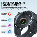 ZEBLAZE smartwatch Btalk 3 Pro, heart rate, 1.43" AMOLED, γκρι - Image 4