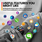 ZEBLAZE smartwatch Btalk 3 Pro, heart rate, 1.43" AMOLED, γκρι - Image 5