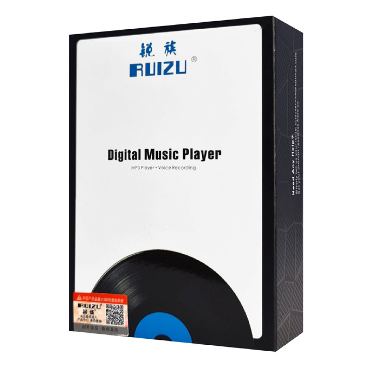 C1-32GB-2 RUIZU MP3 player C1 με οθόνη αφής 2.4", 32GB, ελληνικό μενού, μαύρο - Image 3