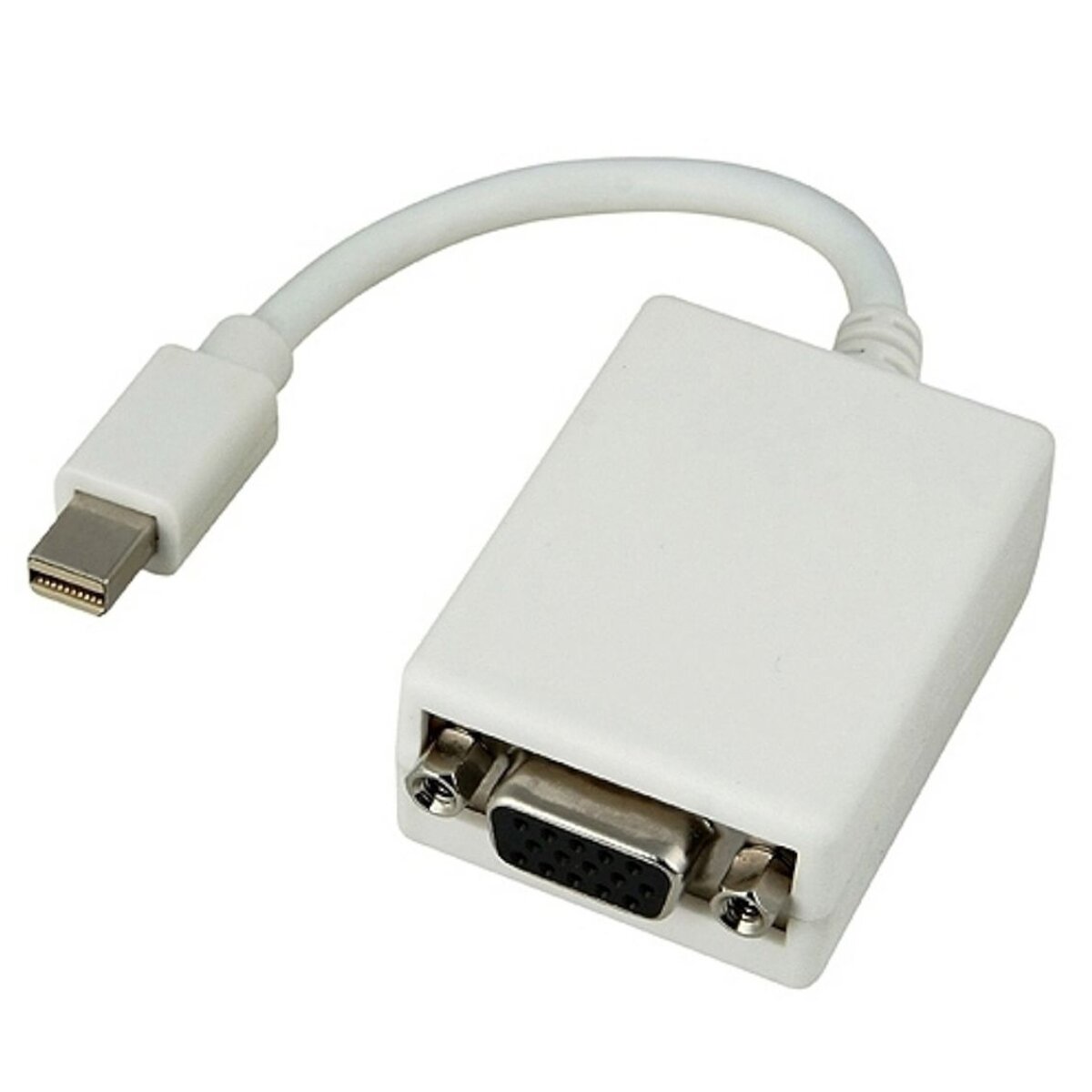CAB-DP015 POWERTECH αντάπτορας mini DisplayPort σε VGA CAB-DP015, 0.20m, λευκός - Image 1