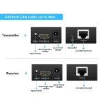 POWERTECH HDMI video extender CAB-H115 μέσω καλωδίου RJ45, 1080p, 60m - Image 4