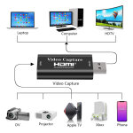 POWERTECH video capture CAB-H147, HDMI/USB σύνδεση, 4K/60Hz, μαύρο - Image 2