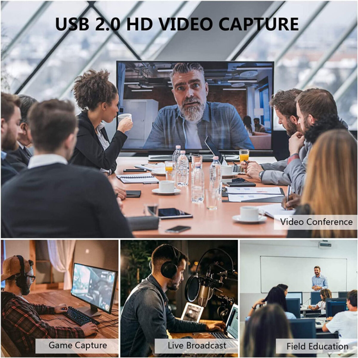 CAB-H147-3 POWERTECH video capture CAB-H147, HDMI/USB σύνδεση, 4K/60Hz, μαύρο - Image 4