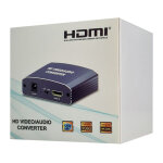 POWERTECH HDMI audio extractor CAB-H153, 4K/60Hz, γκρι - Image 3