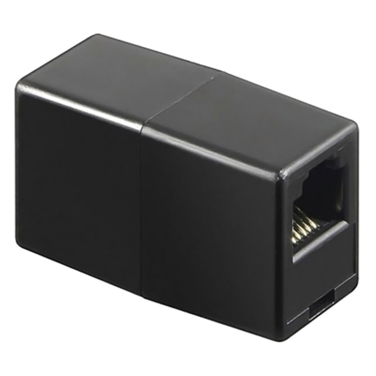 CAB-N181 POWERTECH σύνδεσμος (μούφα) RJ45 UTP CAB-N181, 8p8c, μαύρος, 5τμχ - Image 1
