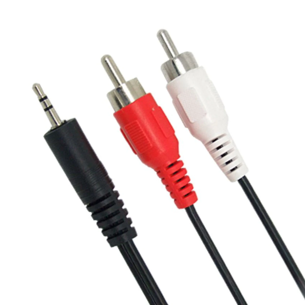 POWERTECH καλώδιο 3.5mm σε 2x RCA CAB-R009, 5m, μαύρο - Image 1