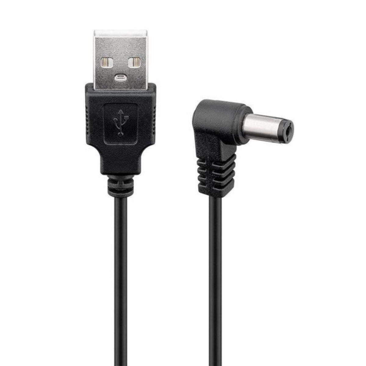 CAB-U120 POWERTECH καλώδιο USB σε DC 5.5x2.1mm CAB-U120, copper, 1.5m, μαύρο - Image 1