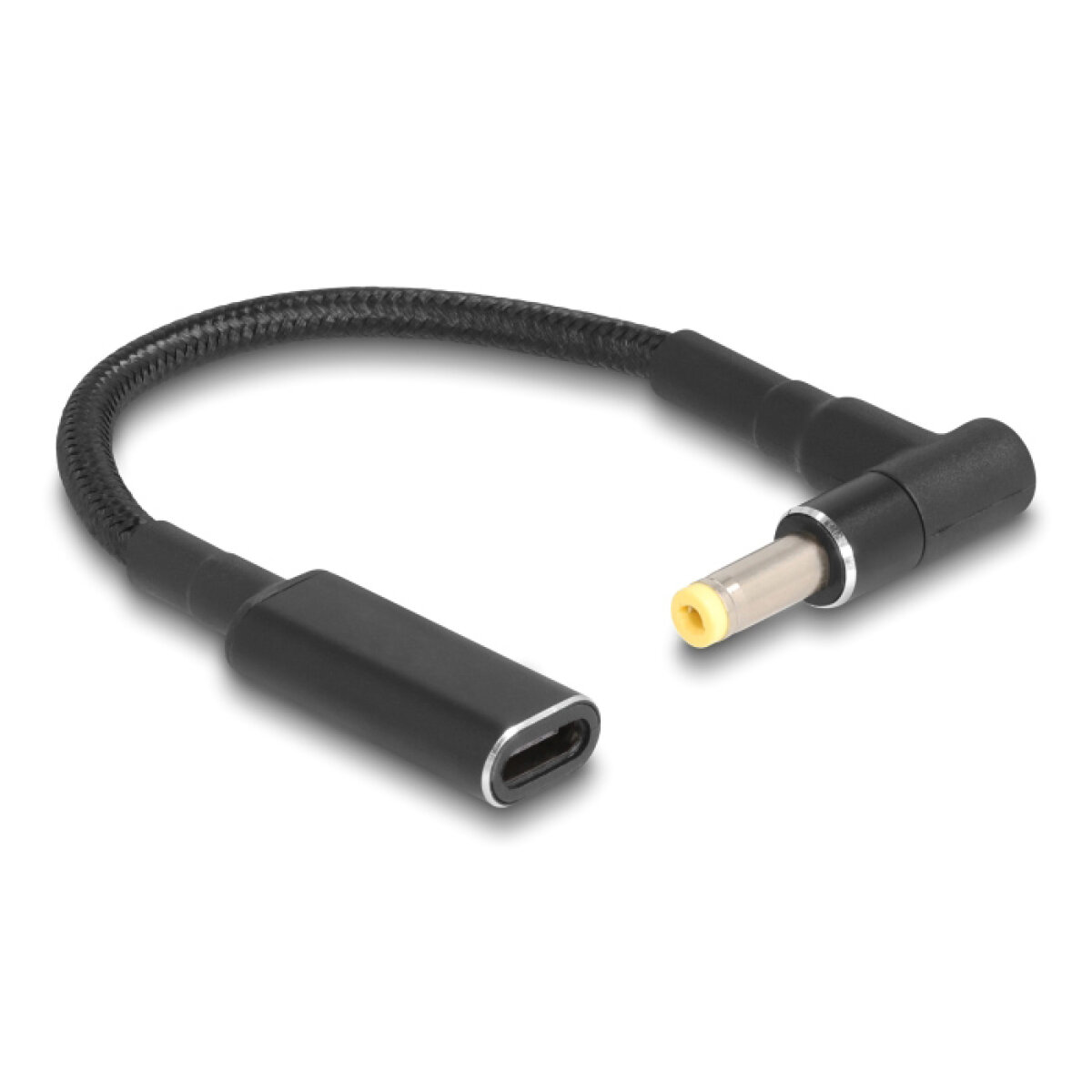 CAB-UC073 POWERTECH καλώδιο τροφοδοσίας CAB-UC073, USB-C σε HP 4.8x1.7mm, μαύρο - Image 1