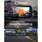 THIEYE κάμερα αυτοκινήτου Carbox 6R, μπροστινή & οπίσθια, 3" LCD, 1080p - Image 3