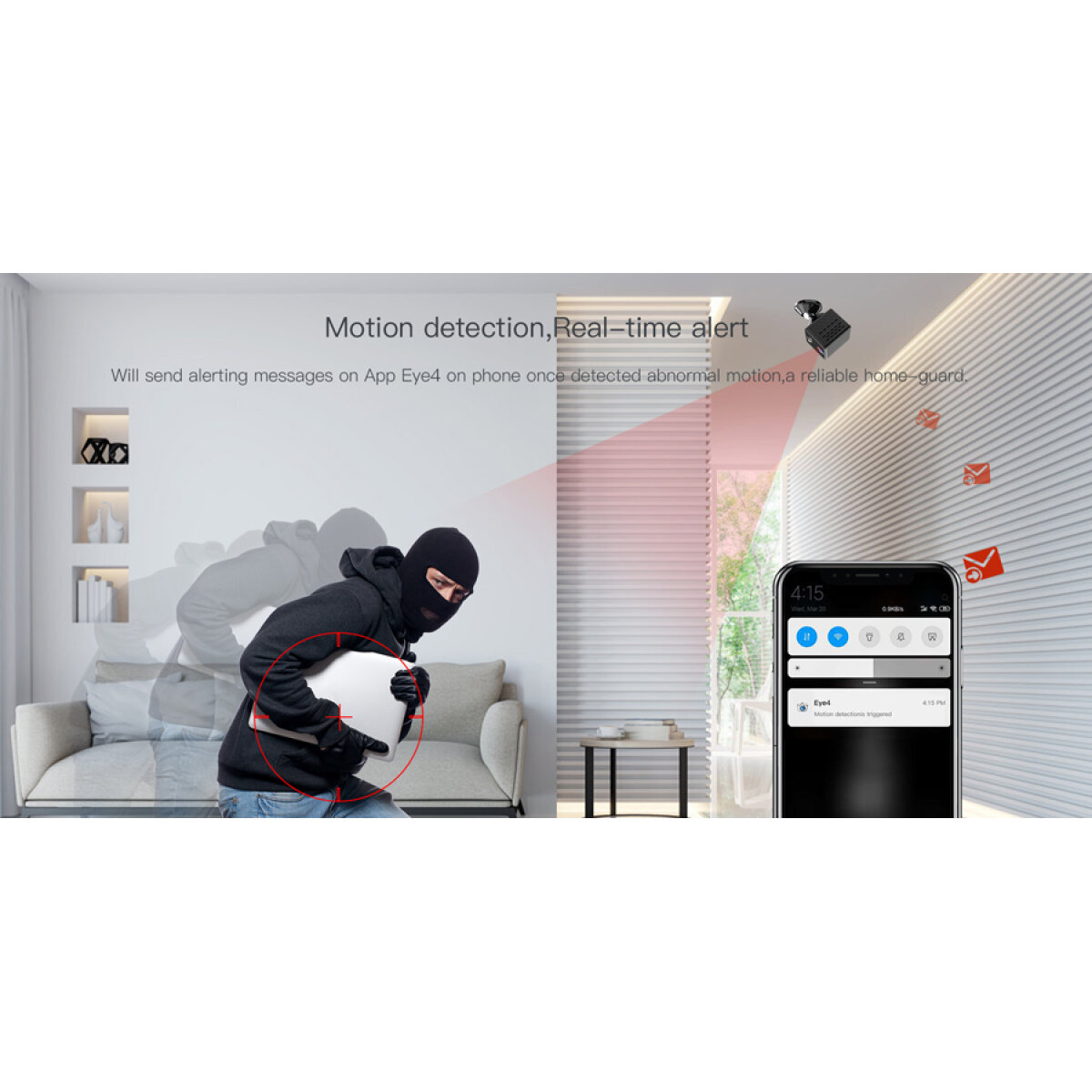 VSTARCAM smart mini κάμερα CB71, 3MP, 1500mAh, WiFi & αυτόνομη καταγραφή - Image 8