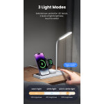 USAMS ασύρματος φορτιστής US-CD195 με φωτιστικό, 4 σε 1, 15W, λευκός - Image 8