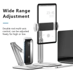 CABLETIME μεταλλική βάση tablet CT-PS03-AS, 4-13", ρυθμιζόμενη, λευκή - Image 2