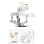 CABLETIME μεταλλική βάση tablet CT-PS03-AS, 4-13", ρυθμιζόμενη, λευκή - Image 3