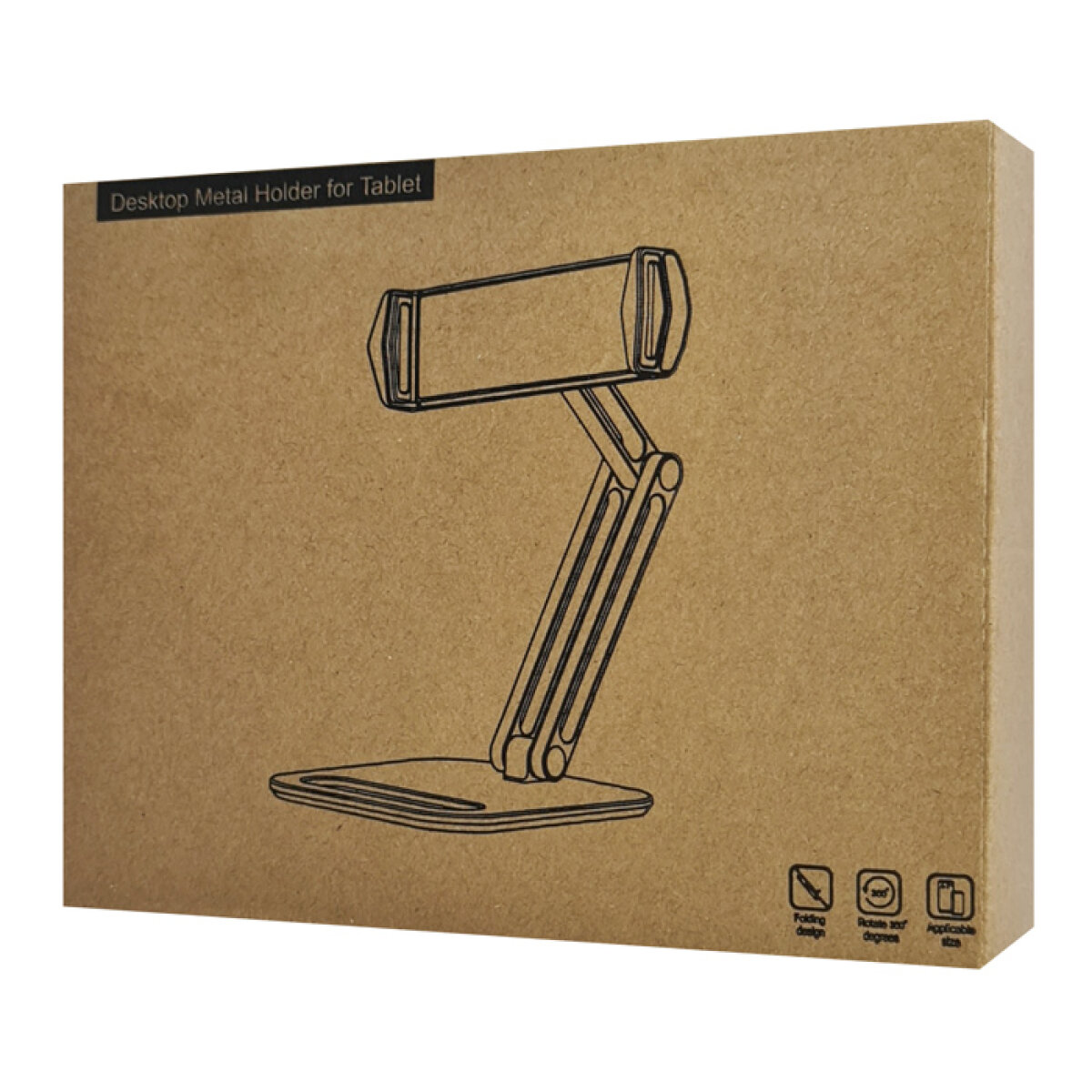 CT-PS03-AS-3 CABLETIME μεταλλική βάση tablet CT-PS03-AS, 4-13", ρυθμιζόμενη, λευκή - Image 4