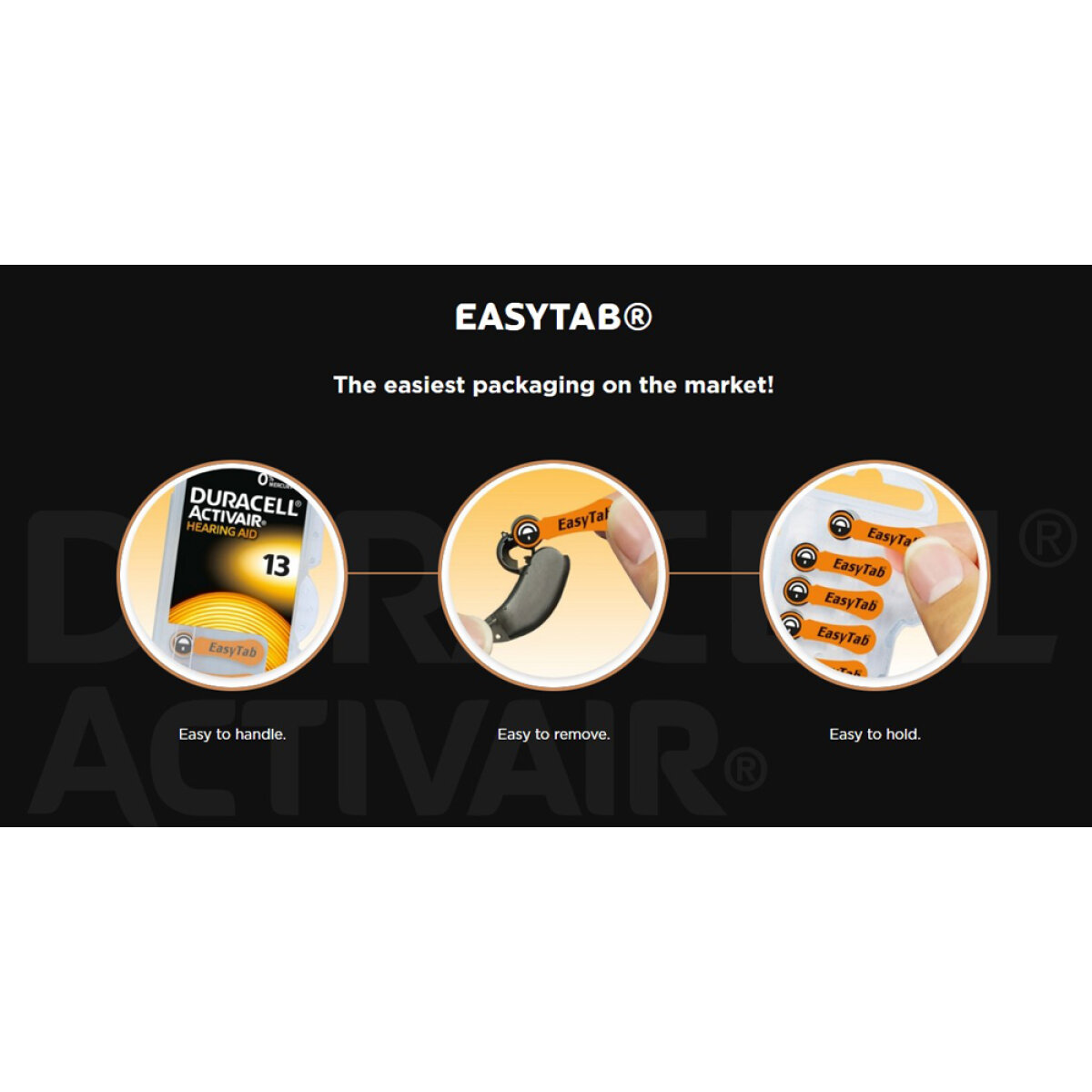 D10-1 DURACELL μπαταρίες ακουστικών βαρηκοΐας Activair 10, 1.45V, 6τμχ - Image 2