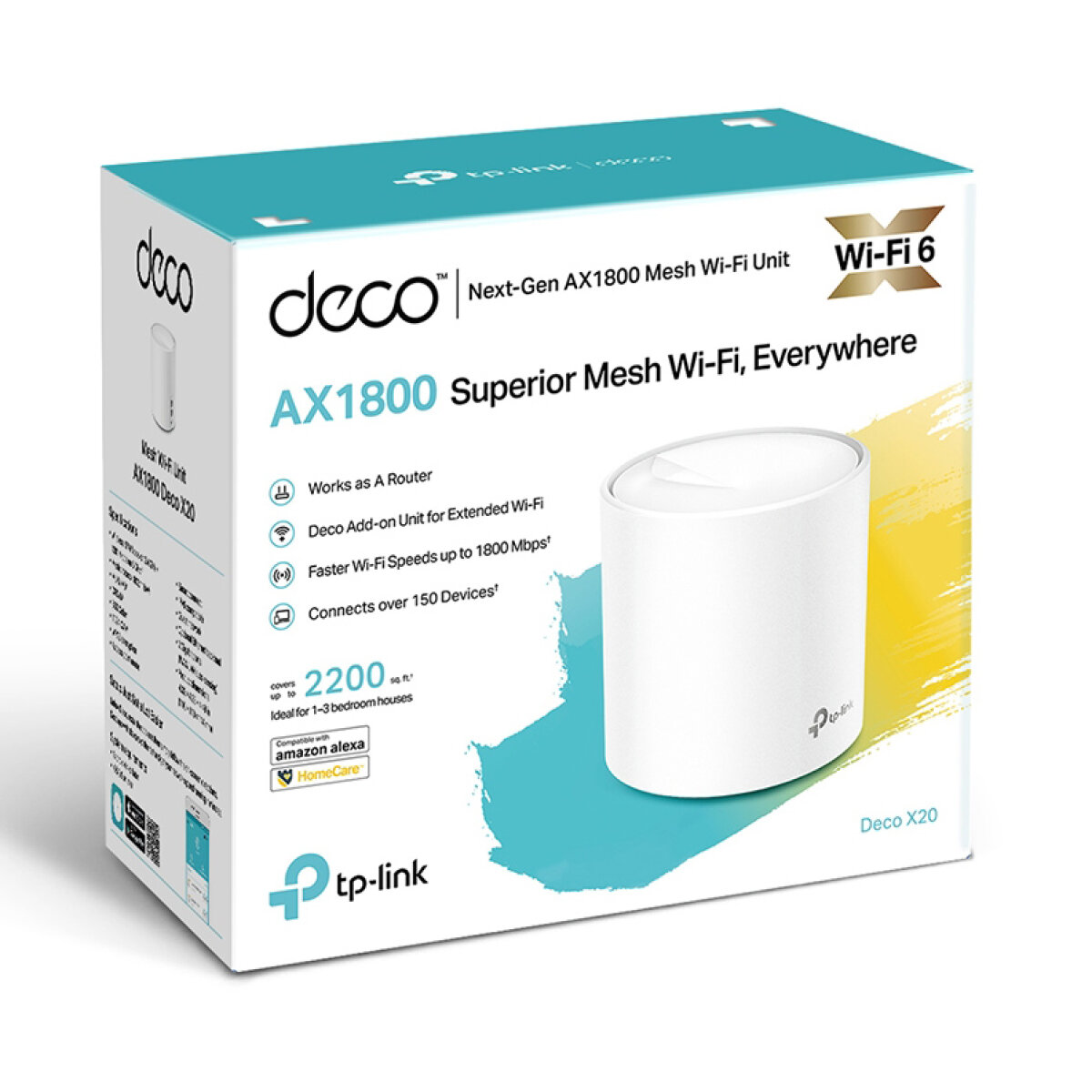 TP-LINK access point Deco X20, mesh WiFi 6, AX1800, Dual Band, Ver. 2.0 - Image 5