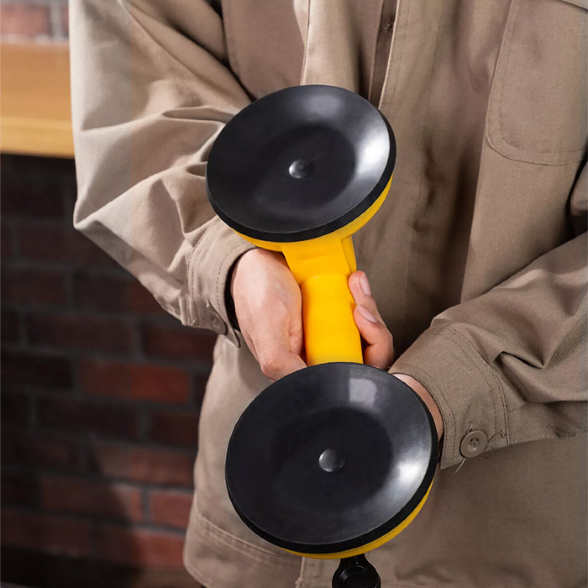 DL-XP22-2 DELI βεντούζα τζαμιών DL-XP22, ικανότητα συγκράτησης 80kg, διπλή, 118mm - Image 3