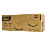 DELI βεντούζα τζαμιών DL-XP22, ικανότητα συγκράτησης 80kg, διπλή, 118mm - Image 4