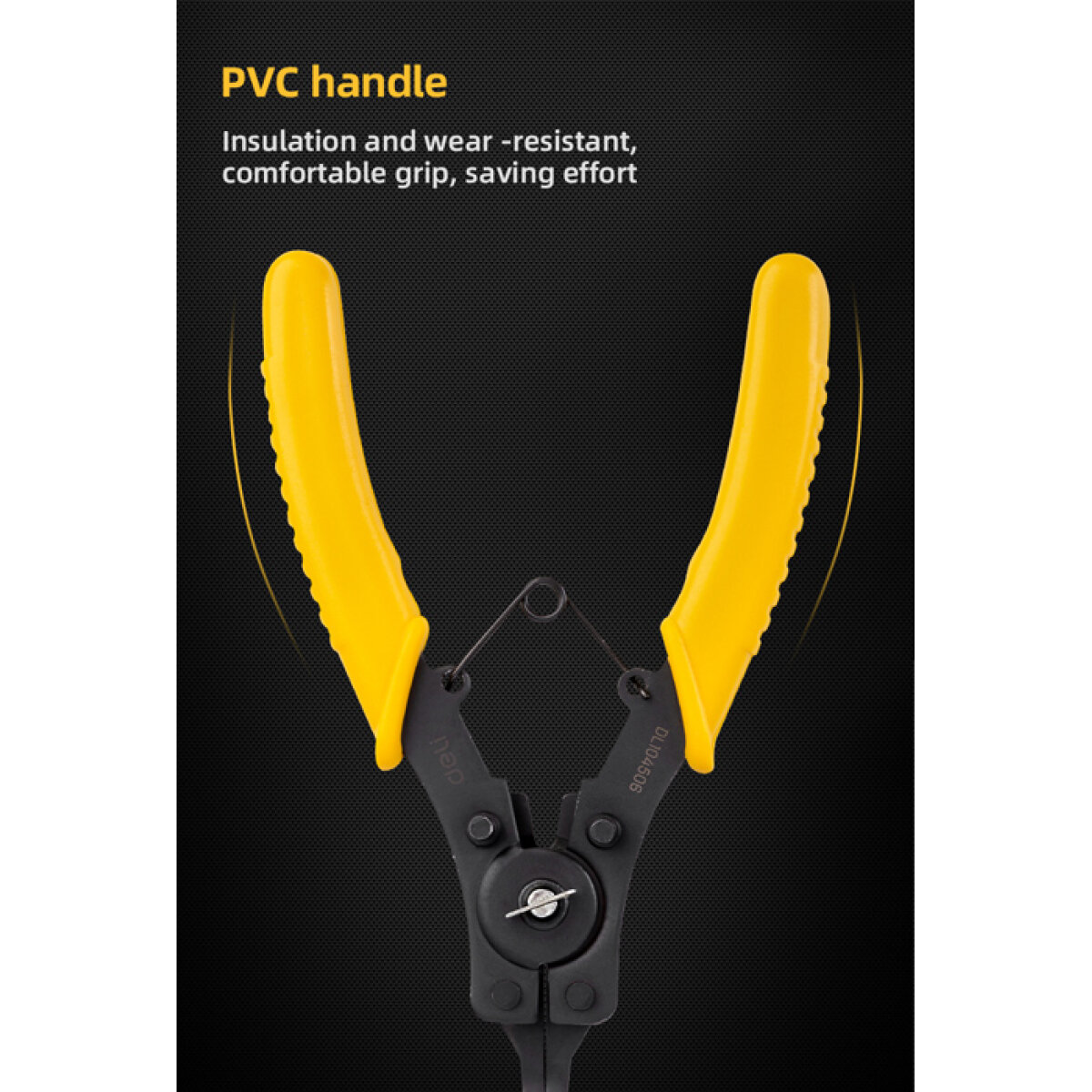 DELI ασφαλειοτσίμπιδο DL104506 με 4 κεφαλές, 150mm - Image 4