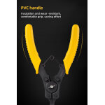 DELI ασφαλειοτσίμπιδο DL104506 με 4 κεφαλές, 150mm - Image 4