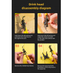 DELI ασφαλειοτσίμπιδο DL104506 με 4 κεφαλές, 150mm - Image 6