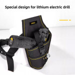 DELI εργαλειοθήκη μέσης DL430004 για δράπανο, 26x15cm, μαύρη - Image 2