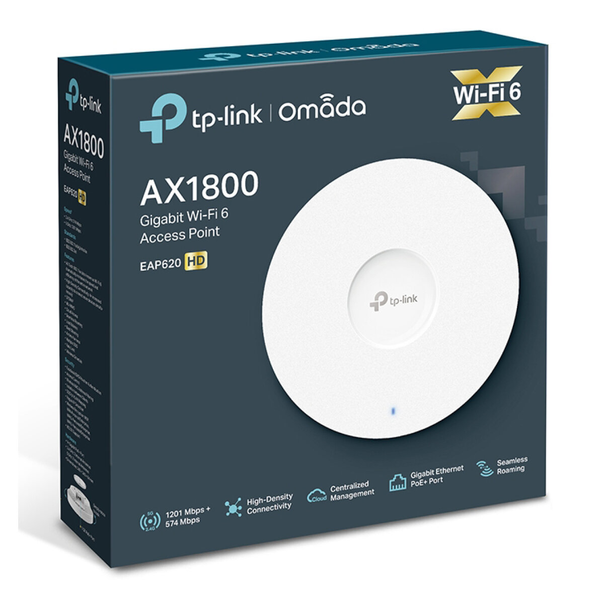 TP-LINK access point EAP620 HD, AX1800, WiFi 6, ceiling mount, Ver. 3.2 - Image 2