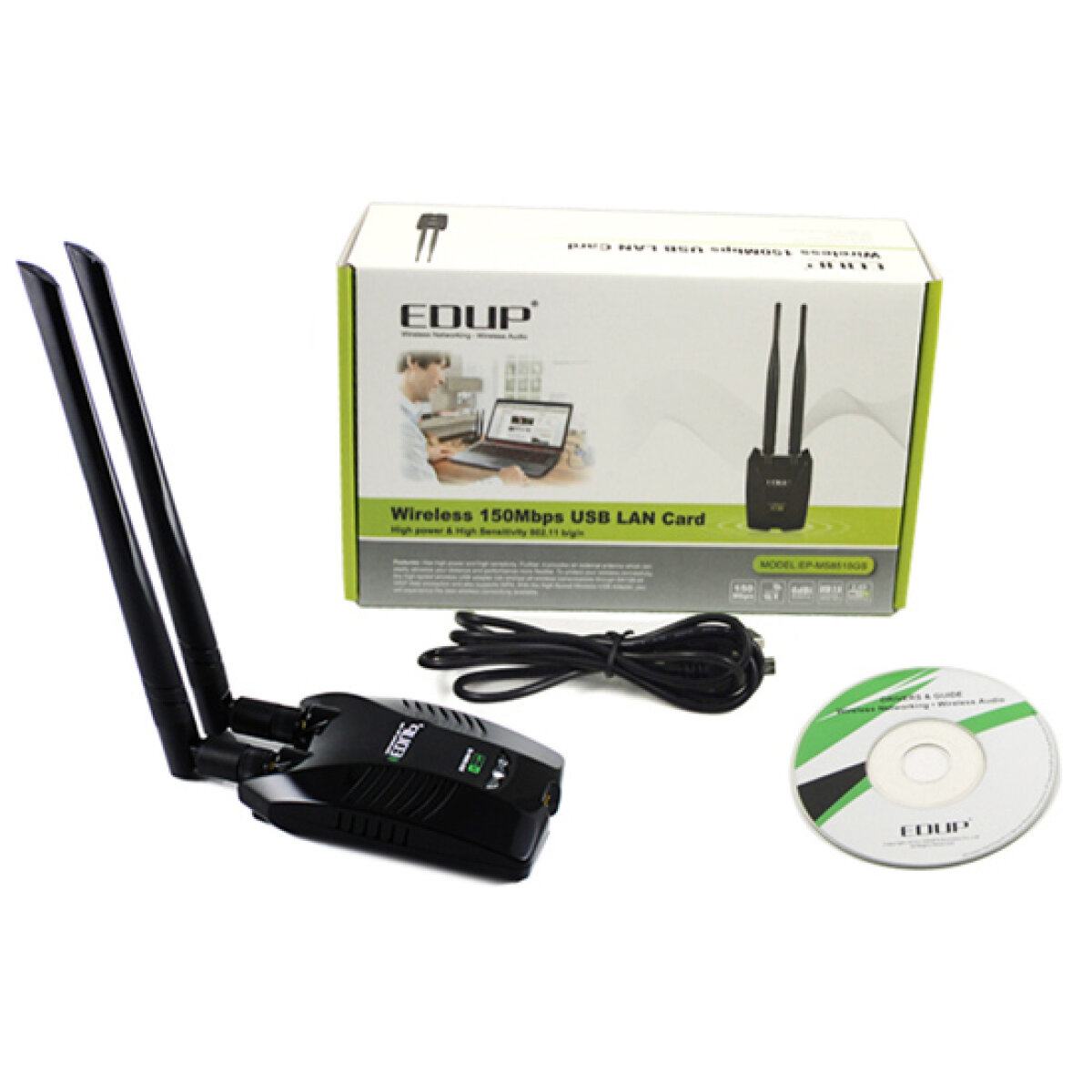 EP-MS8515GS-PRO-1 EDUP ασύρματος USB αντάπτορας δικτύου EP-MS8515GS-PRO, 150Mbps - Image 2