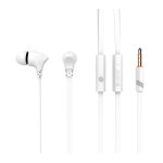 CELEBRAT earphones με μικρόφωνο G3, 3.5mm σύνδεση, Φ10mm, 1.2m, λευκά