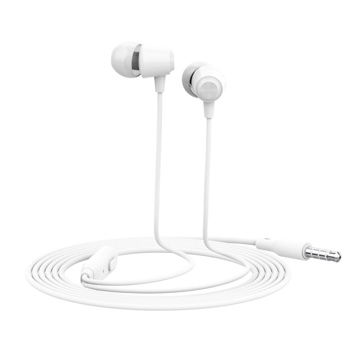 CELEBRAT earphones με μικρόφωνο G4, 3.5mm σύνδεση, Φ10mm, 1.2m, λευκό - Image 1