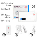 OLAX router 5G LTE G5010 με LAN θύρα, Wi-Fi 6, dual band, 4000mAh - Image 4