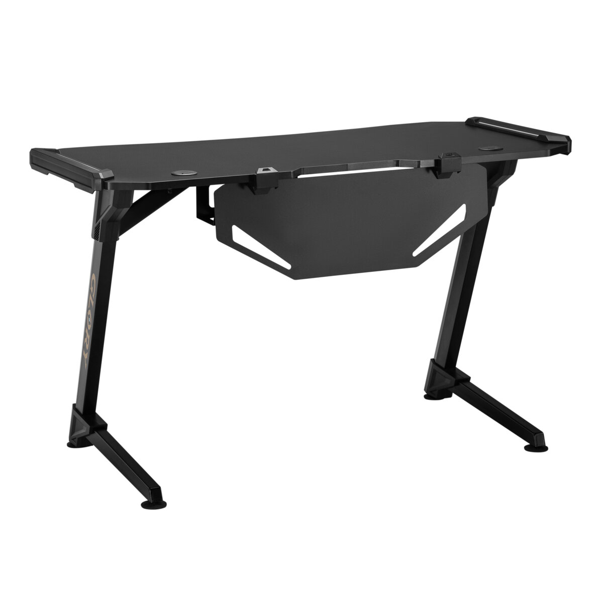 GMD04-1S-4 BRATECK gaming γραφείο Glory GMD04-1S, 1200x600mm, RGB, μαύρο - Image 5