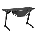 BRATECK gaming γραφείο Glory GMD04-1S, 1200x600mm, RGB, μαύρο - Image 5