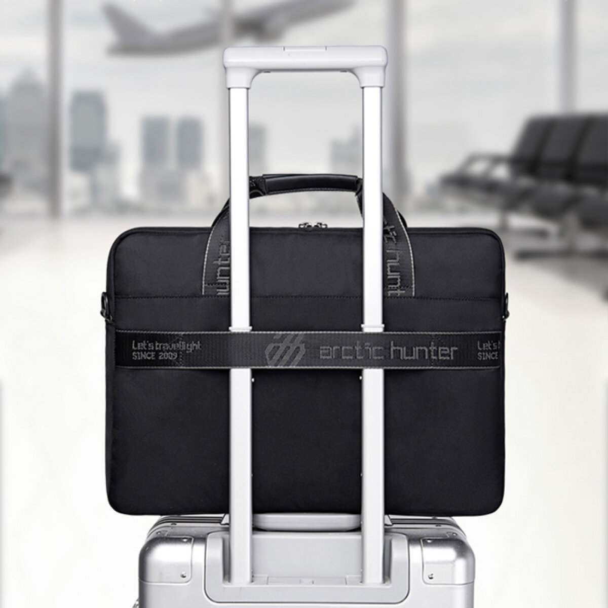 ARCTIC HUNTER τσάντα ώμου GW00022 για laptop 15.6", 8L, μαύρη - Image 3