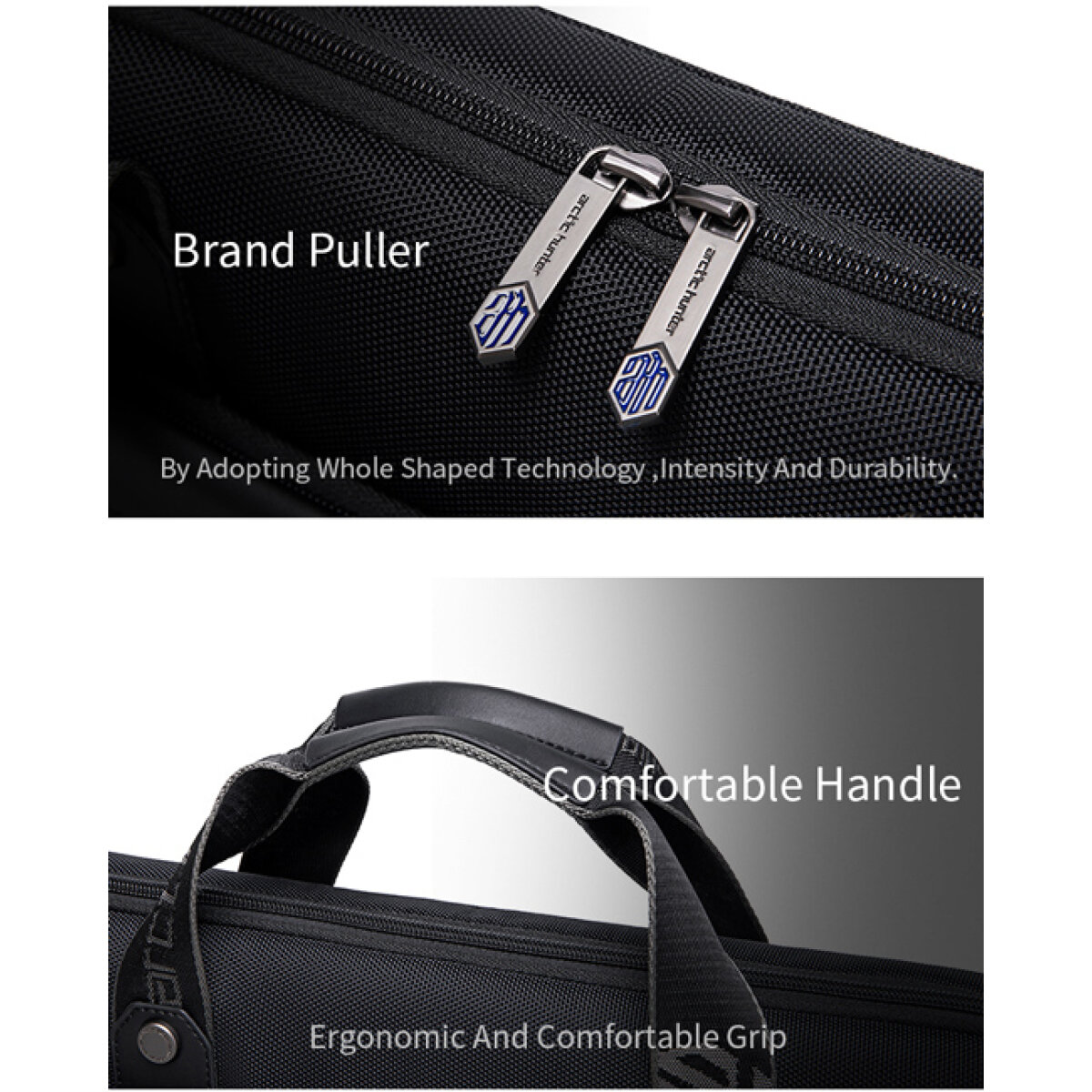 ARCTIC HUNTER τσάντα ώμου GW00022 για laptop 15.6", 8L, μαύρη - Image 4