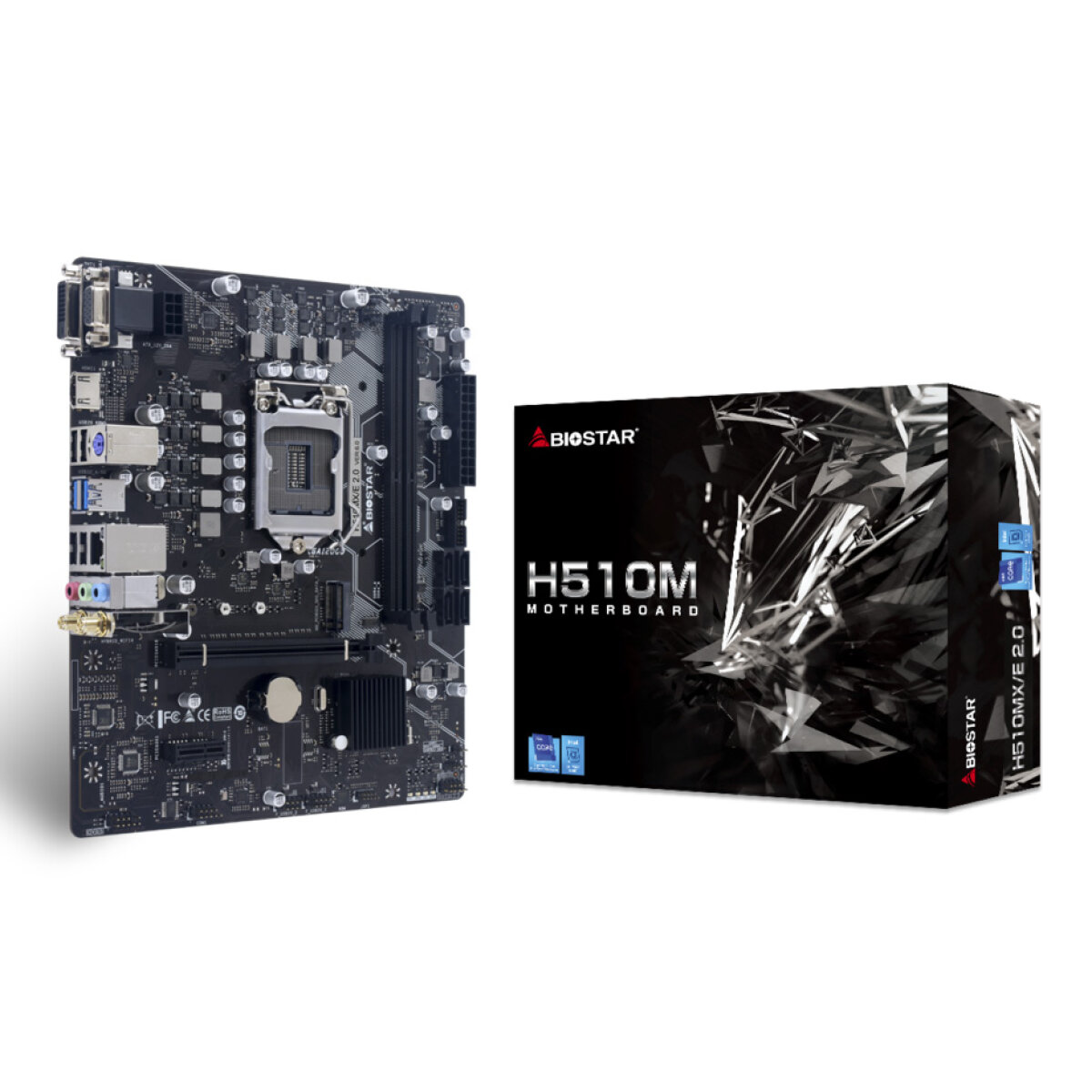 H510MX-E-2.0-3 BIOSTAR μητρική H510MX/E 2.0, 2x DDR4, s1200, USB 3.2, uATX, GbE, Ver. 6.2 - Image 4