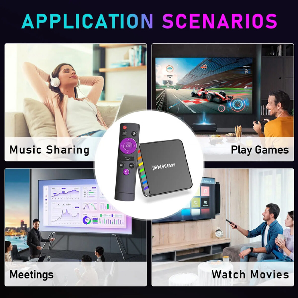 H96MAX-W2-4 H96 MAX TV Box W2, 4K, S905W2, 4/32GB, WiFi 6, Bluetooth, Android 11 - Image 5