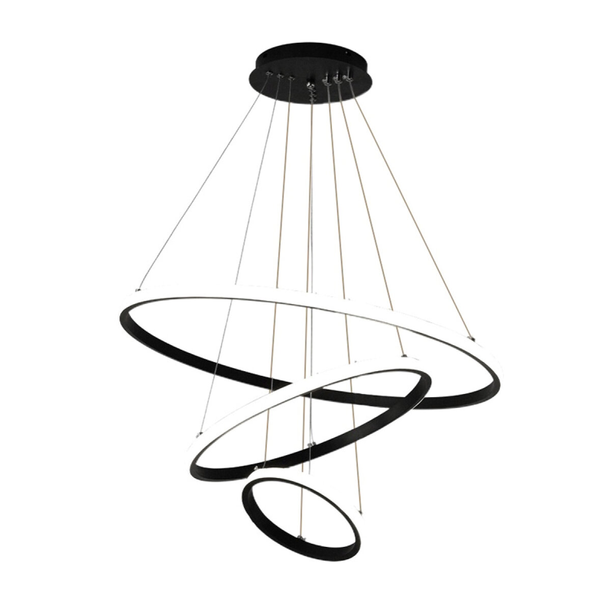 HLL-0105 POWERTECH LED φωτιστικό οροφής HLL-0105, 44W, 4000K, 60x60cm, μαύρο - Image 1