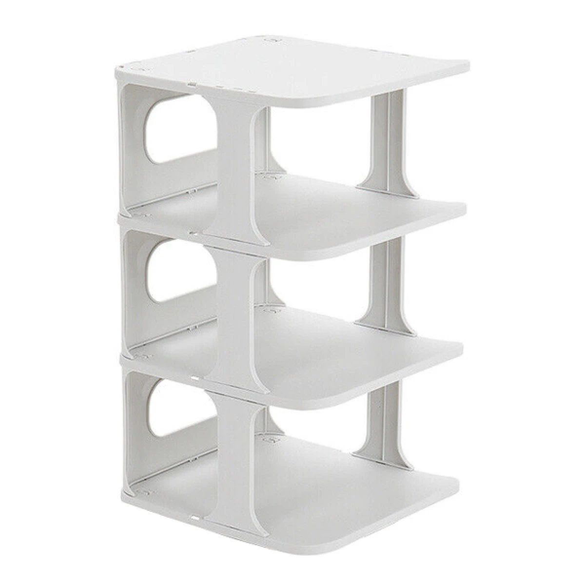 HOME USE παπουτσοθήκη HUH-0154, 4 θέσεων, 24.5x26.5x45cm, γκρι - Image 1
