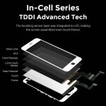 TW INCELL LCD ILCD-015 για iPhone Χ, camera-sensor ring, earmesh, μαύρη - Image 2