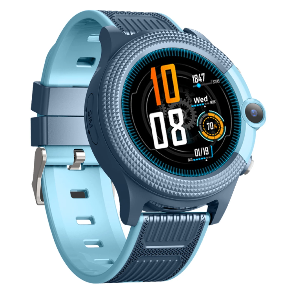 INTIME GPS smartwatch για παιδιά IT-052, 1.28", camera, 4G, IPX7, μπλε - Image 1