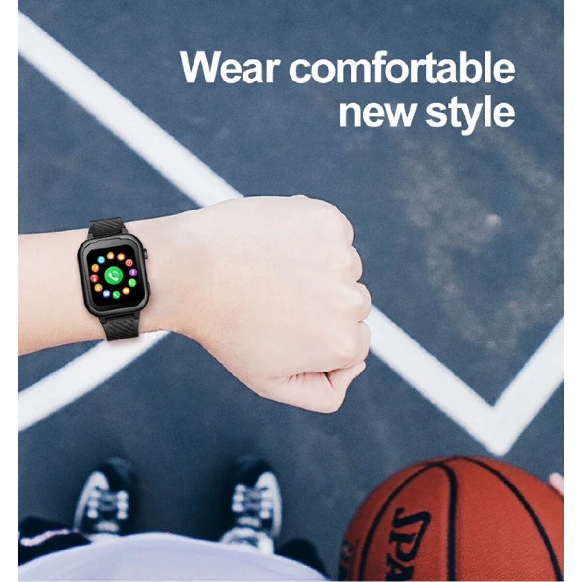 IT-062-1 INTIME GPS smartwatch για παιδιά IT-062, 1.85", κάμερα, 4G, IPX7, μπλε - Image 2