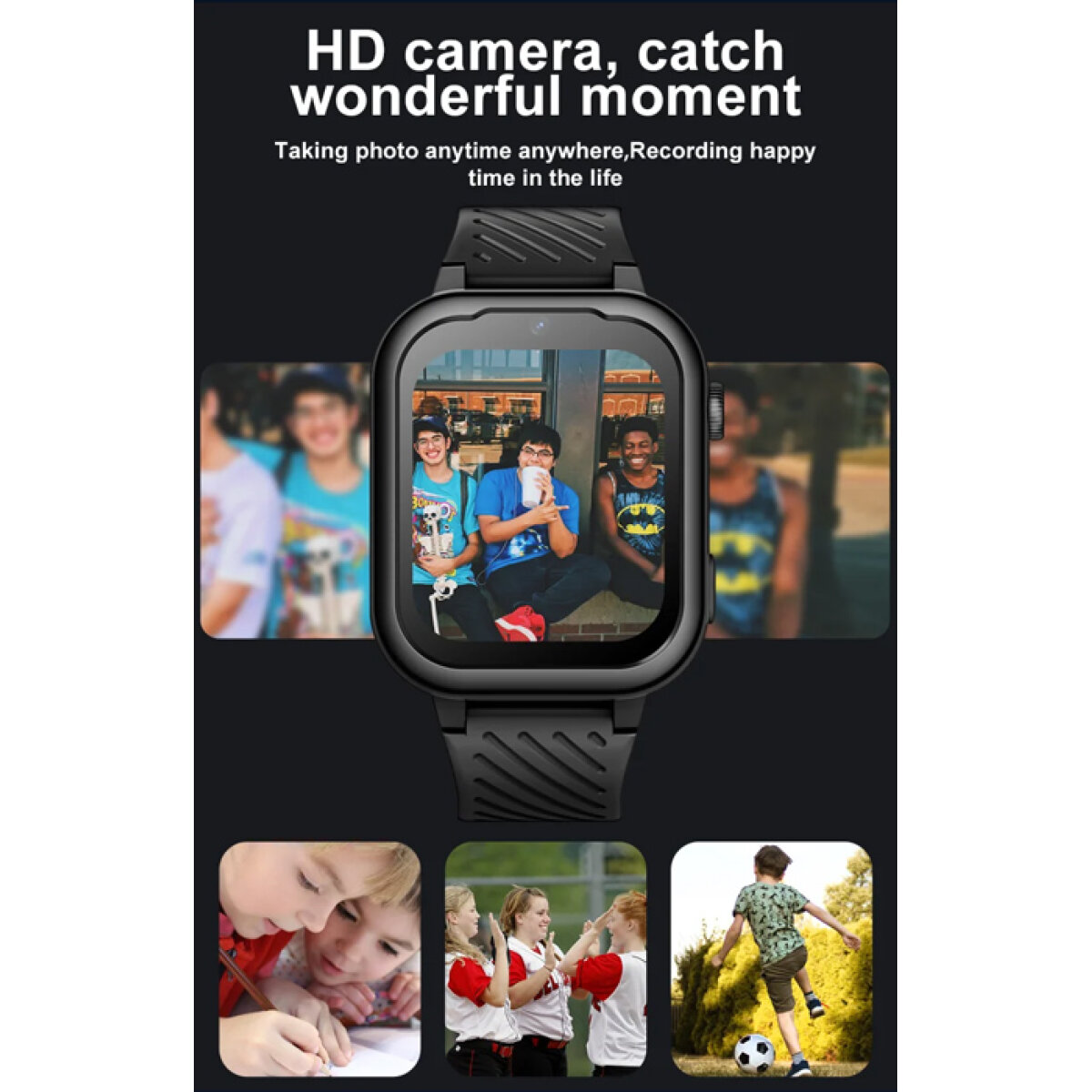 IT-062-2 INTIME GPS smartwatch για παιδιά IT-062, 1.85", κάμερα, 4G, IPX7, μπλε - Image 3