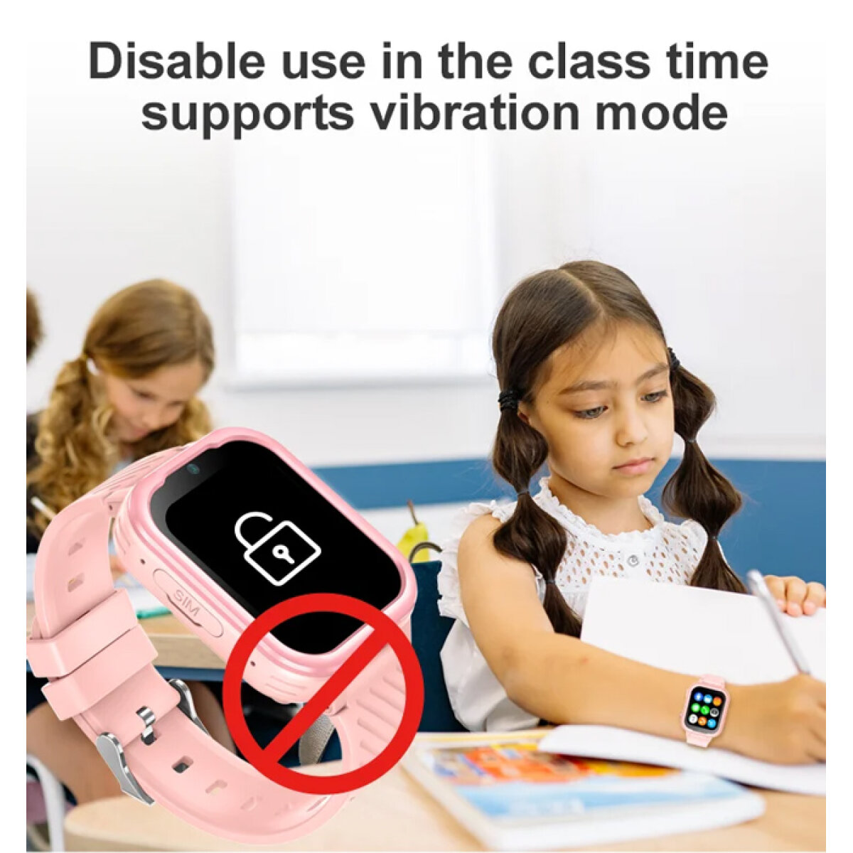 IT-062-4 INTIME GPS smartwatch για παιδιά IT-062, 1.85", κάμερα, 4G, IPX7, μπλε - Image 5