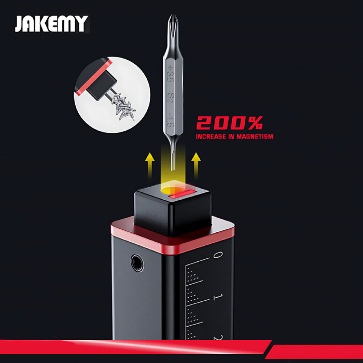 JAKEMY σετ κατσαβίδι ακριβείας JM-8195 με 10x δίπλες μύτες, μαγνητικό - Image 5